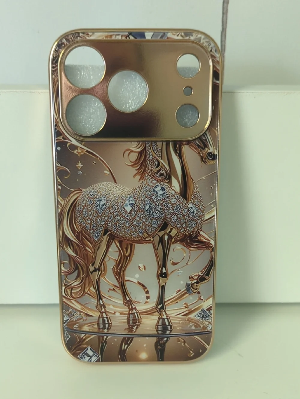 iPhone 17 Pro Back Case Horse Pattern